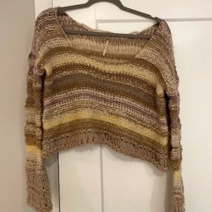 Free People Cropped Sweater